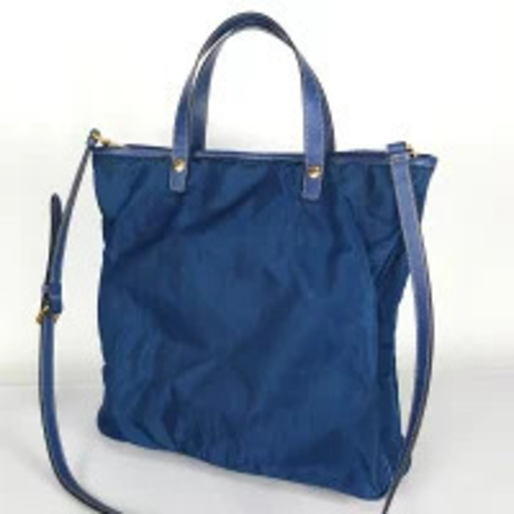 Prada prominent blue 2way bag